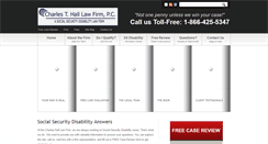Desktop Screenshot of charleshallfirm.com